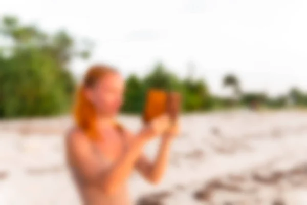 Gili Islands Indonesia Travel theme blur background — Stock Photo, Image