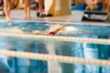 Yüzme Yarışması Tema bulanıklık arka plan