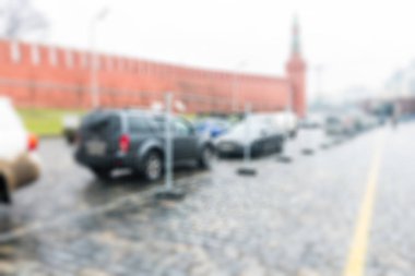 Kızıl Meydan Moskova'da geçit arka plan bulanıklık