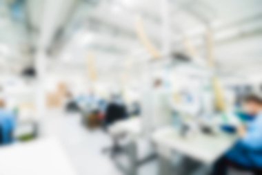 Elektronik üretim tesisi Tema arka plan bulanıklık