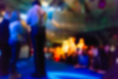 İnsanların konserinde arka plan bulanıklık