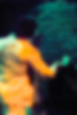 Çağdaş dans performans bokeh arka plan bulanıklık