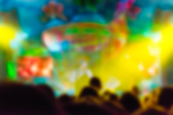 Blur background of people at the concert — Stock Photo, Image