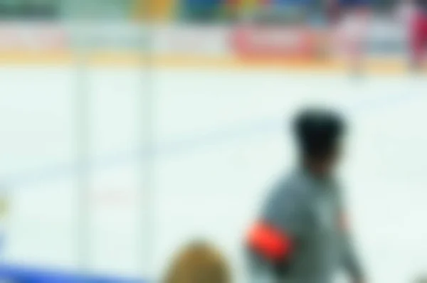 Abstract blur of ice hockey players at tournament play — Stock Photo, Image