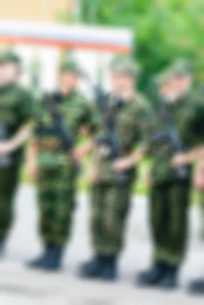 Exército russo tema borrão fundo — Fotografia de Stock