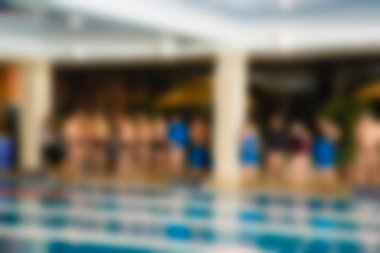 Yüzme Yarışması Tema bulanıklık arka plan