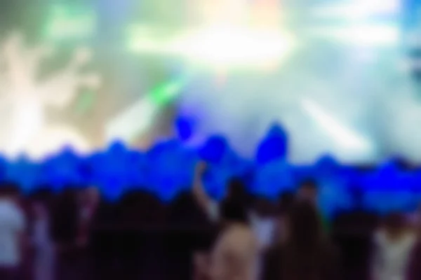 Blur background of people at the dj concert — Stock Photo, Image