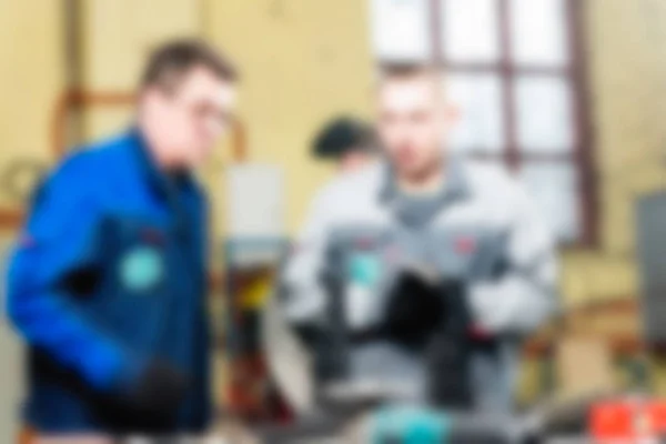 Industriell produktion fabriken tema oskärpa bakgrund — Stockfoto