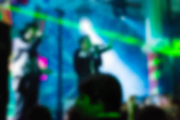 Blur background of people at the concert — Stock Photo, Image