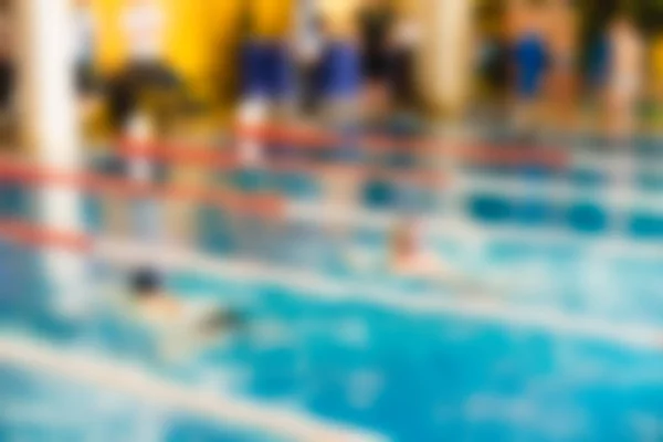 Schwimmen Wettbewerb Thema verschwimmen Hintergrund — Stockfoto