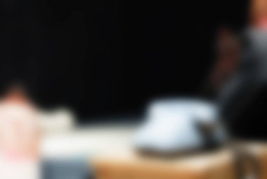 Çağdaş dans performans bokeh arka plan bulanıklık