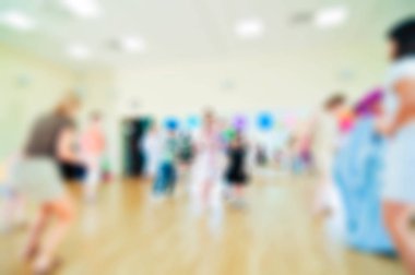 Çocuklar etkinlik animasyonunu arka plan bulanıklık