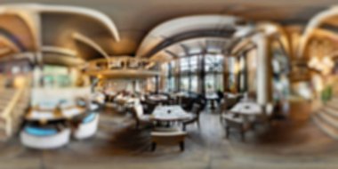 Restoran panorama bulanıklık arka plan