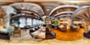 Restoran panorama bulanıklık arka plan