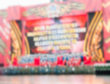 Kızıl Meydan Moskova'da geçit arka plan bulanıklık