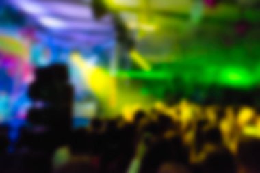 İnsanların konserinde arka plan bulanıklık