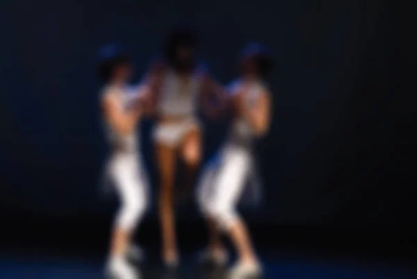 Actuación de danza contemporánea fondo borroso bokeh — Foto de Stock