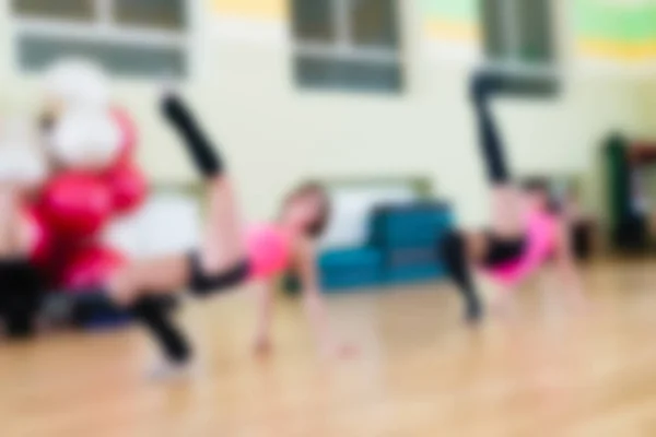 Dance class for women blur background — Stock Photo, Image