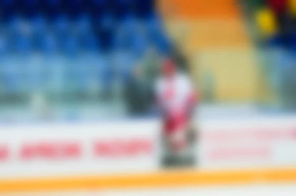 Desenfoque abstracto de los jugadores de hockey sobre hielo en el juego del torneo —  Fotos de Stock