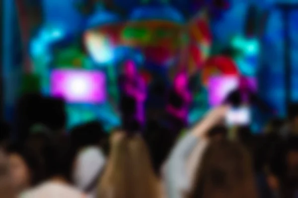 Blur background of people at the concert — Stock Photo, Image