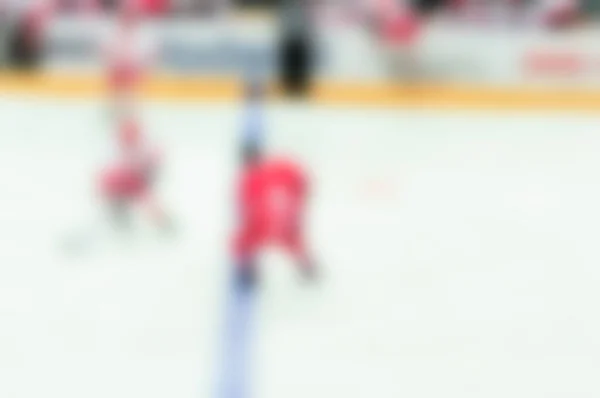 Desenfoque abstracto de los jugadores de hockey sobre hielo en el juego del torneo —  Fotos de Stock