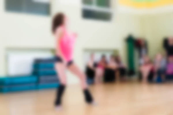 Dance class for women blur background — Stock Photo, Image