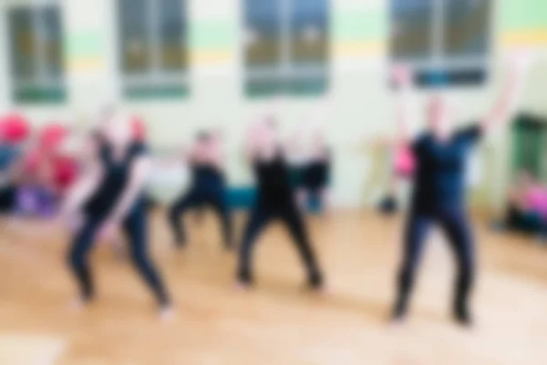 Clase de danza para mujeres fondo borroso —  Fotos de Stock