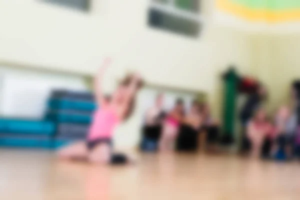 Clase de danza para mujeres fondo borroso — Foto de Stock