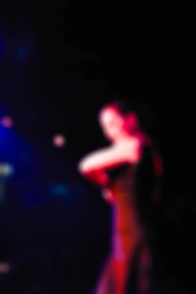 Flamenko dansçılar arka plan bulanıklık — Stok fotoğraf