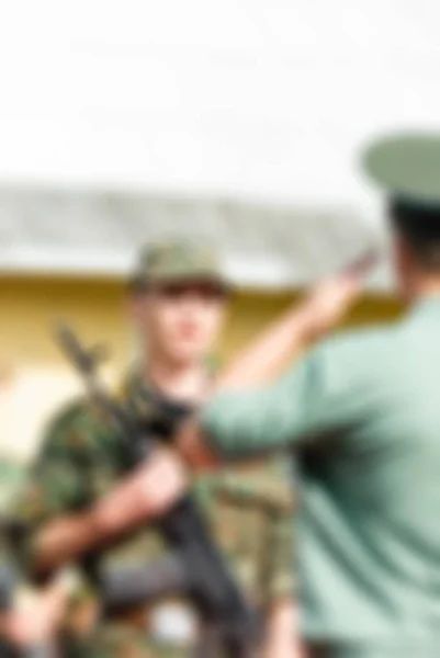 Russian army theme blur background — Stock Photo, Image