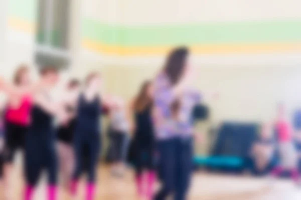 Dance class for women blur background — Stock Photo, Image