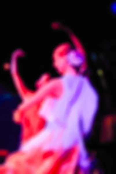 Ballerini di flamenco sfocano sfondo — Foto Stock