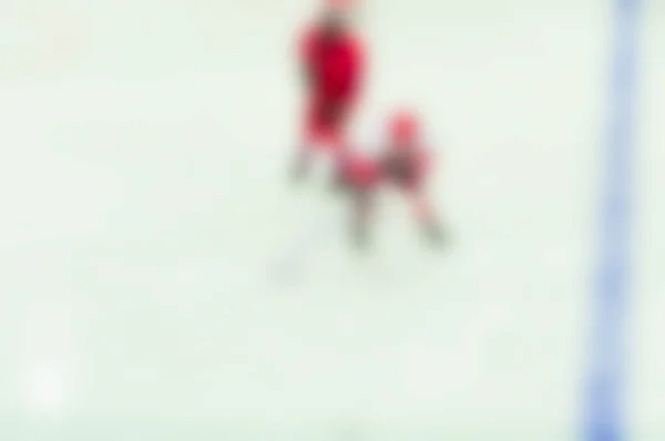 Desenfoque abstracto de los jugadores de hockey sobre hielo en el juego del torneo —  Fotos de Stock