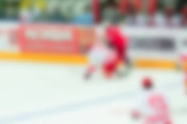 Abstrakte Unschärfe der Eishockeyspieler bei Turnieren — Stockfoto