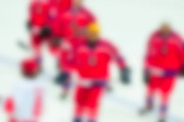 Αφηρημένη θαμπάδα του χόκεϊ επί πάγου παίκτες στο τουρνουά — Φωτογραφία Αρχείου