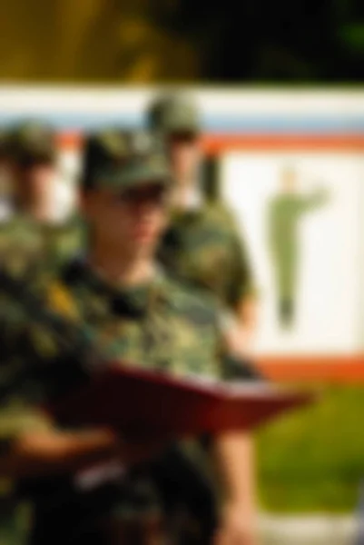 Russische leger thema achtergrond wazig — Stockfoto