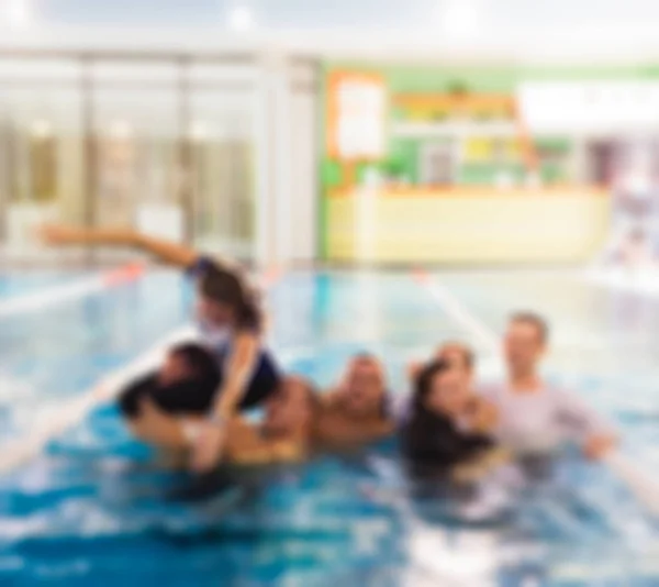 Swimming competition theme blur background — Stock Photo, Image