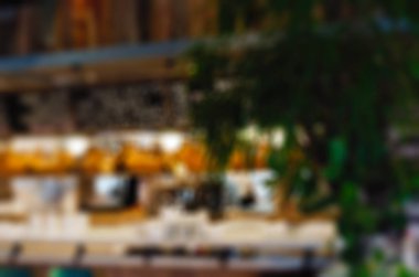 Restoran bulanıklık arka plan