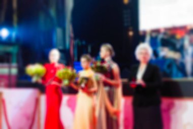 Ödül töreni Tema arka plan bulanıklık