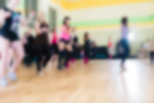 Clase de danza para mujeres fondo borroso —  Fotos de Stock