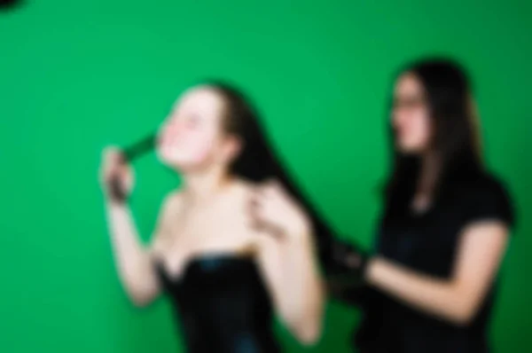 Playful bdsm women theme blur background — Stock Photo, Image