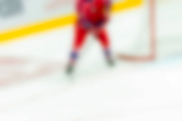 Abstracte vervaging van ice hockeyspelers in het toernooispel — Stockfoto