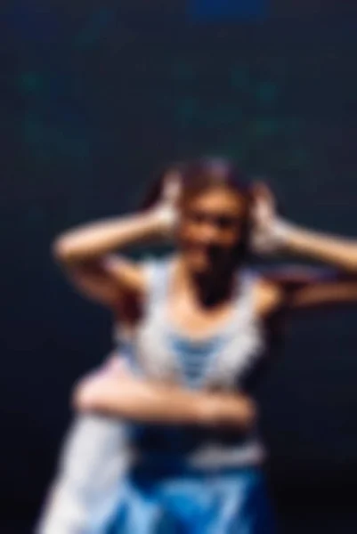 Contemporary dance performance bokeh blur background — Stock Photo, Image