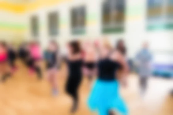 Clase de danza para mujeres fondo borroso —  Fotos de Stock