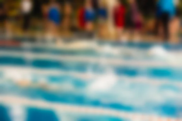 수영 대회 테마 흐림 배경 — 스톡 사진