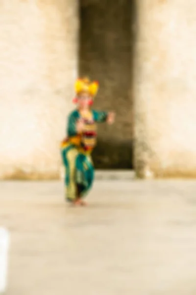 Tradicional Bali fondo borroso danza — Foto de Stock