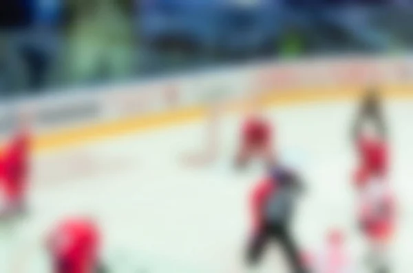 Abstrakte Unschärfe der Eishockeyspieler bei Turnieren — Stockfoto