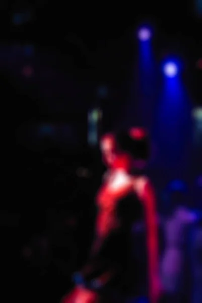 Flamenco tanečnice rozostření pozadí — Stock fotografie