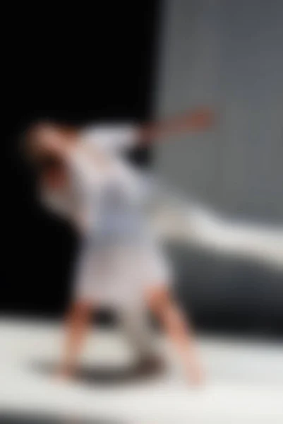 Zeitgenössische Tanzperformance Bokeh Unschärfe Hintergrund — Stockfoto