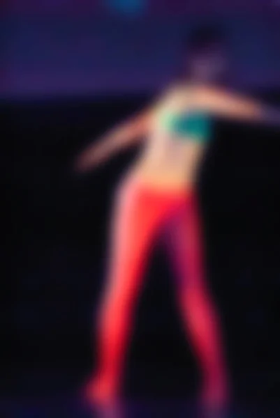 Samtida dans prestanda tema oskärpa bakgrund — Stockfoto